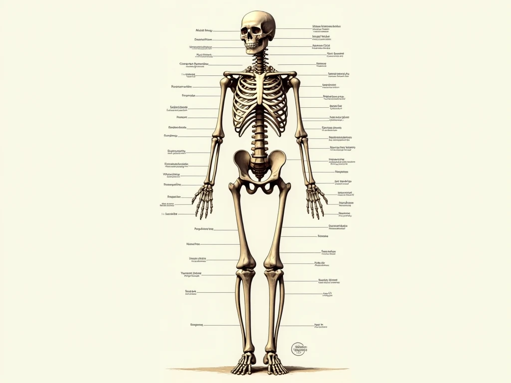 OsakeDOSukebee's broken ribs illustration.16K, Illustration showing bones.