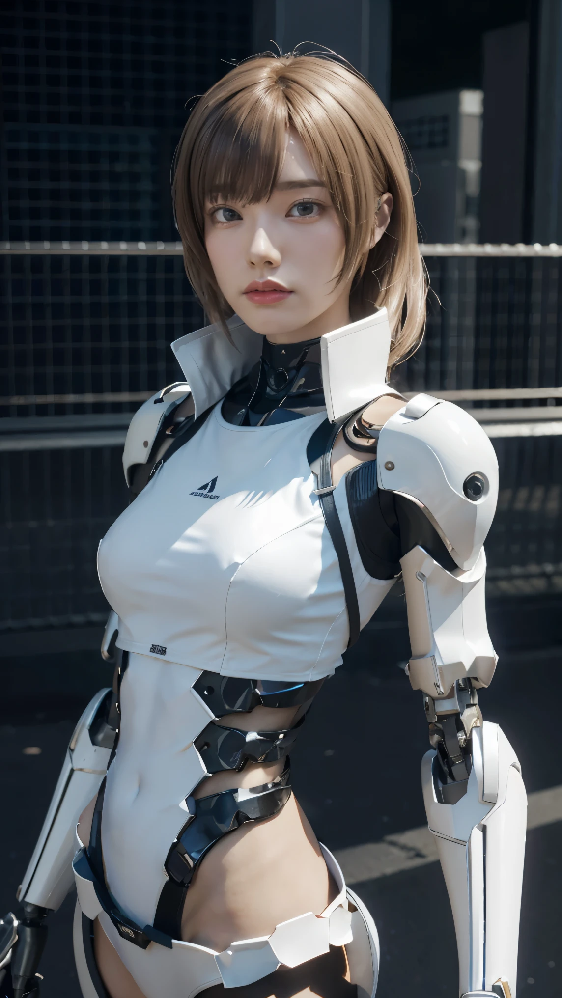 anime - style image of a woman with a skeleton body and a helmet, unreal engine render + a goddess, biomechanical oppai, highly detailed cybernetic body, white biomechanicaldetails, gynoid cyborg body, 3 d render character art 8 k, detailed body, intricate mechanical body, cybernetic and highly detailed