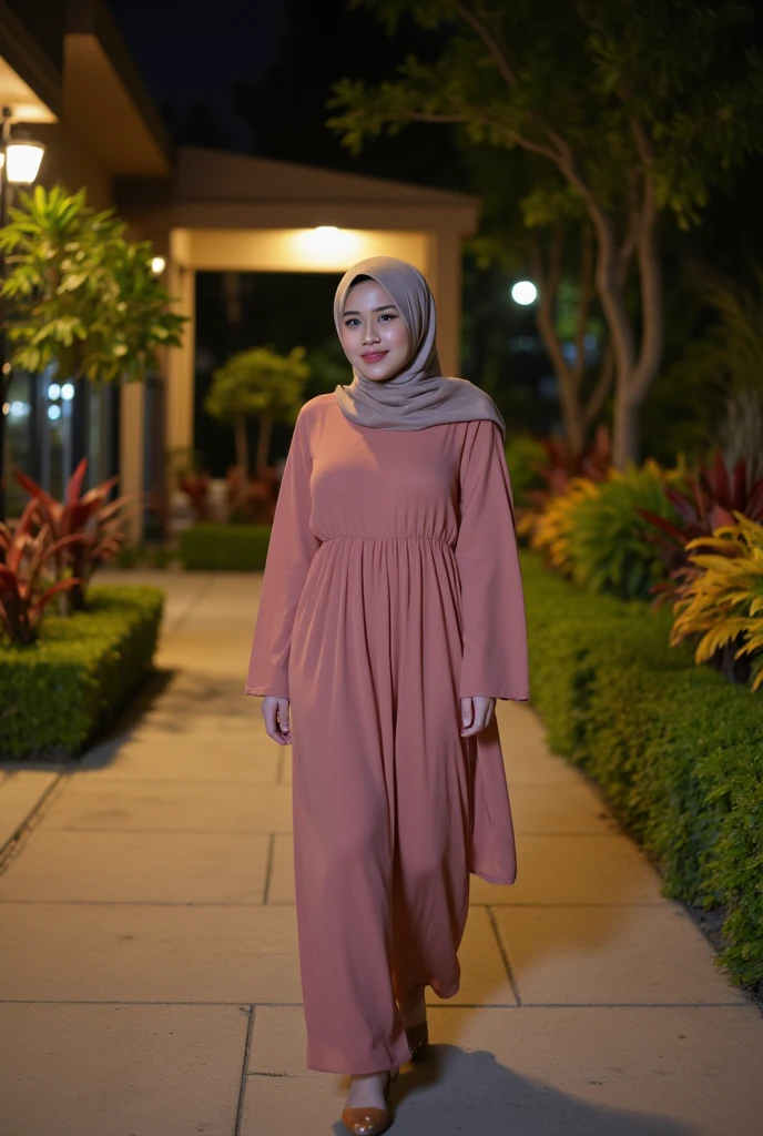beautiful malay girl,hijab,big breast , full body
