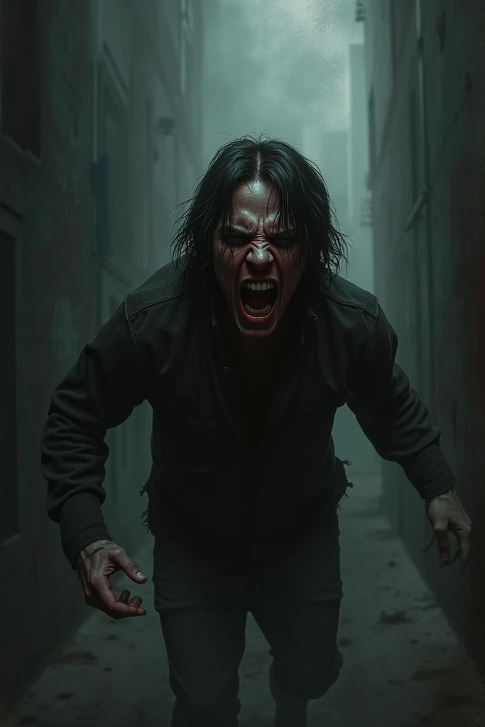 Horror art, dread, maximum quality, masterwork, ultrahighres, (Photorealistic:1.4), gopro, Action shot of a terrifying ghost fighting against the viewer, dynamic movement, (in arena), creepy, Eyeballs protruding, blooming, restlessness, terrifying, 80mm, horror lighting, Dynamic Action