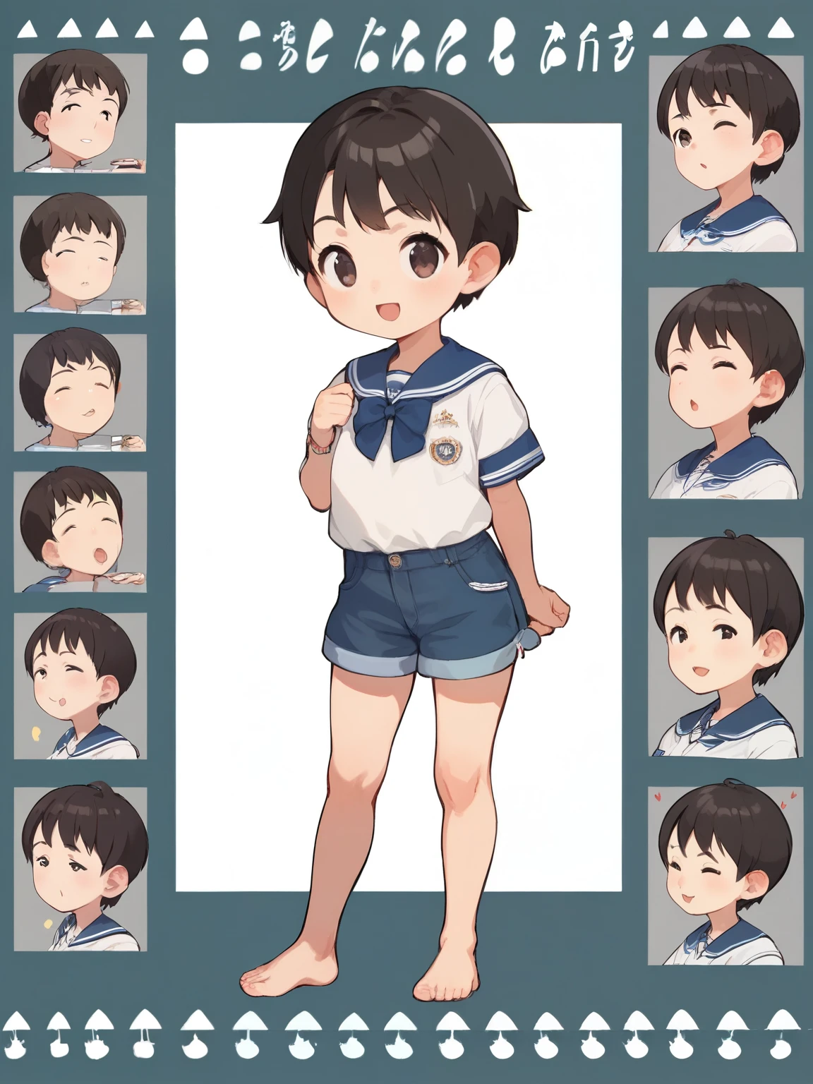 
 score_9,  score_8_up,  score_7_up,  score_6_up,  score_5_up,  score_4_up, Anime BREAK，nsfw，(( best quality，masterpiece， detailed background，16k))， a very young girl ，Very short stature， toddler figure ， very thin thighs，cute elementary school girl barefoot，spec sheet，bromide， sarcasm ， Girl Temptation，