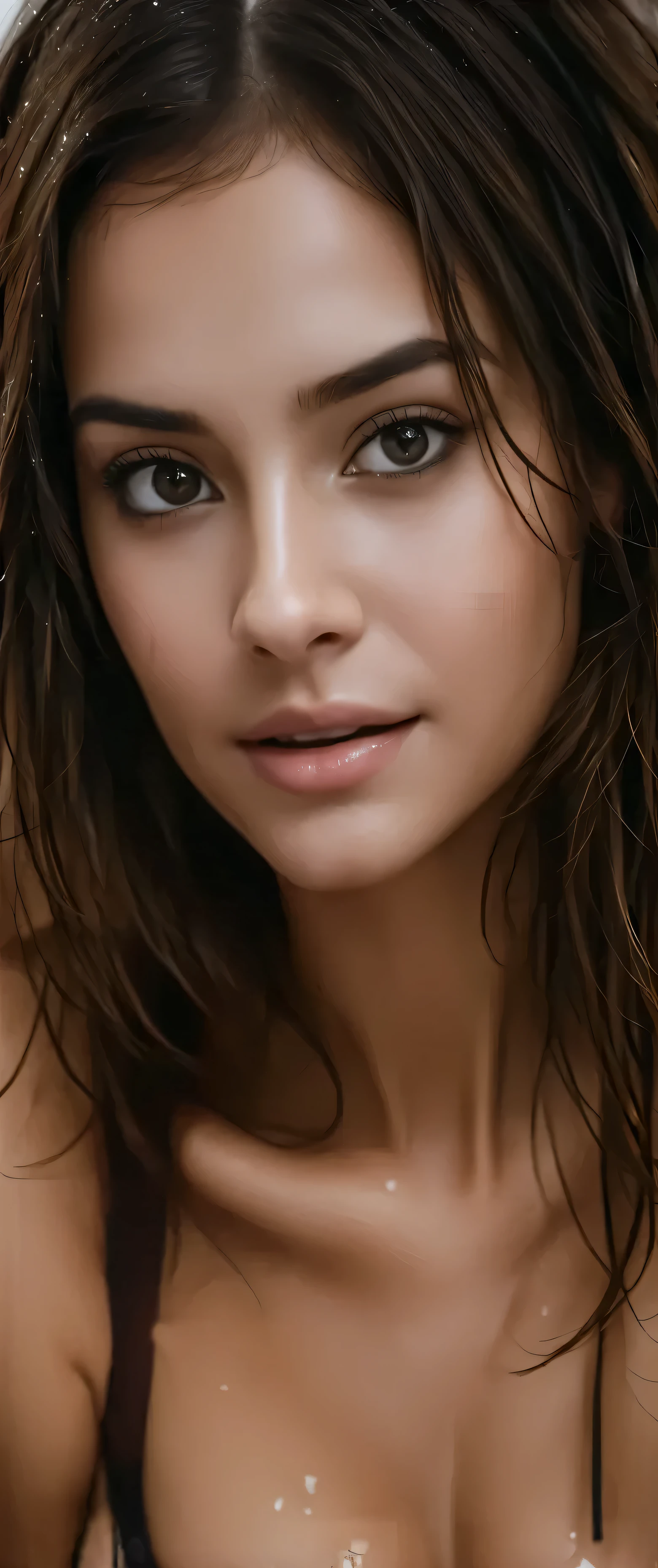 sfw,(masterpiece, best quality:1.2), 1girl, solo, in rain, all wet, big breasts, beautiful detailed eyes, beautiful detailed lips, extremely detailed face and eyes, long eyelashes, realistic, photorealistic, photo-realistic:1.37, 8k, HDR, studio lighting, ultra-fine painting, sharp focus, physically-based rendering, extreme detail description, professional, vivid colors, bokeh, portrait