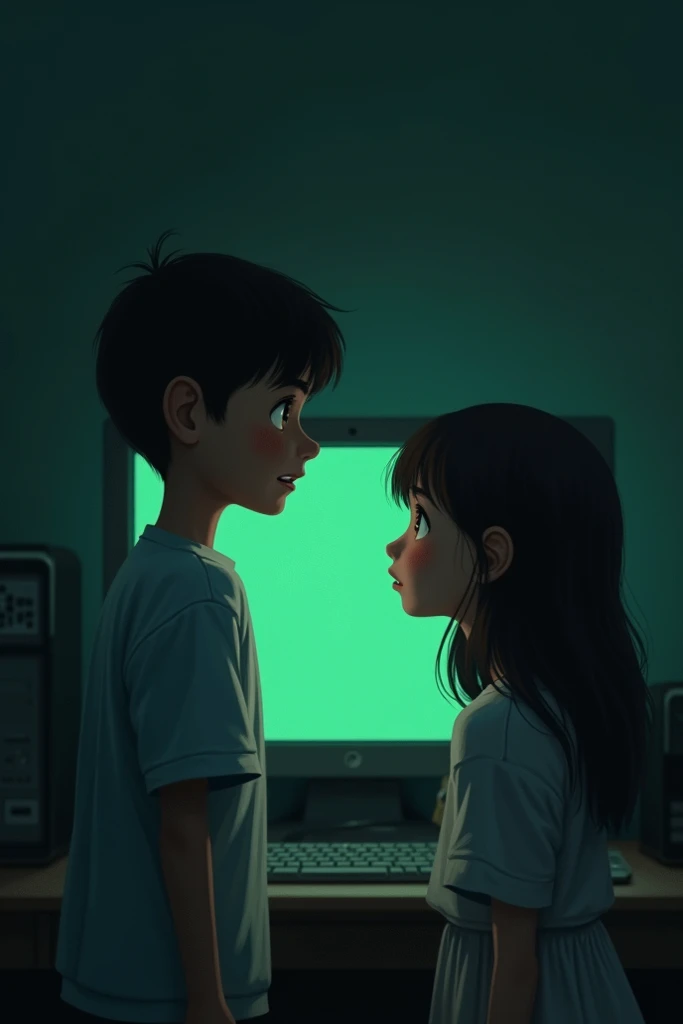 Alex and his best friend, who used to spend time together before.
- Visual: His friend trying to communicate with him, but Alex is absorbed in his virtual world.
