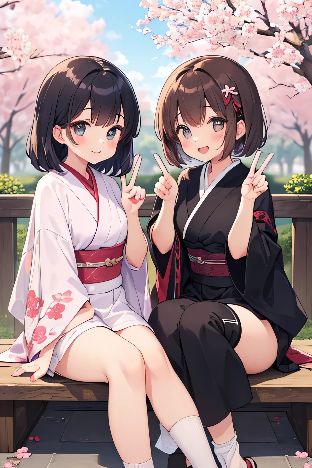 ((Two Japanese Girls、Cat ear)), ( small)), long hair、One knot、twin tails, 最high quality, high quality, Highly detailed 8K wallpaper,beautiful eyes、かわいいWatery eye、Walking around the town、gal、golden hair、Black cat hair ornament、Cool days、shopping、Soft-serve ice cream in one hand、Covered in white soup、cute girls、cute bikini、shoulder knit、エロティックchest開きワンピース、oversized hoodie、mini skirt、Groping hair、(droopy eyes、Close eyelids、yawn、small口、Watery eye)、かわいいchest、touch your stomach、No modification、(大きなchest、、younger sister、classmate、woman、成熟したwoman、Yukata swimsuit)、(No underwear)、大きなchest、(a lot of sweat)、(Women's OL、Cute Armpits、Before menarche、cute thighs、Shiniest thighs、barefoot、Knit lace short skirt:0.3)、(troubled face、Grinning face、Small fangs)、(Harem Date、Sit with a friend)、(spread your legs、panty shot、Pink string visible through pants)、Life-size、The camera is a little lower、walk、Skirt flip、Wind、Fallen leaves、chest、cleavage、panty shot