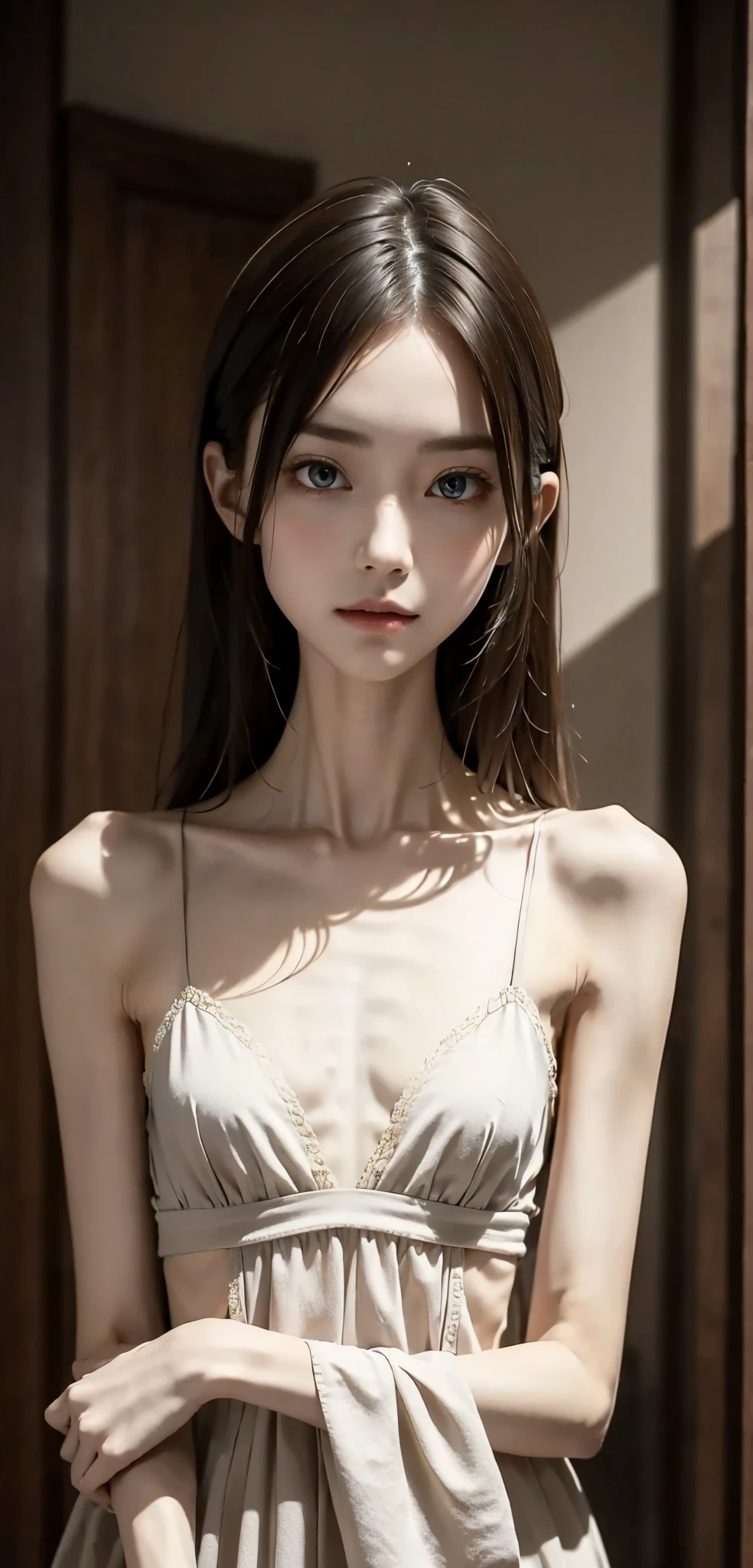 Thin arms,Narrow shoulders,公式art,  Unity 8k Wallpaper,  super detailed, beautiful, beautiful, masterpiece,  best quality, Darkness,  vibe, mystery, Romanticism, Creepy, literature, art, fashion,  victorian , race