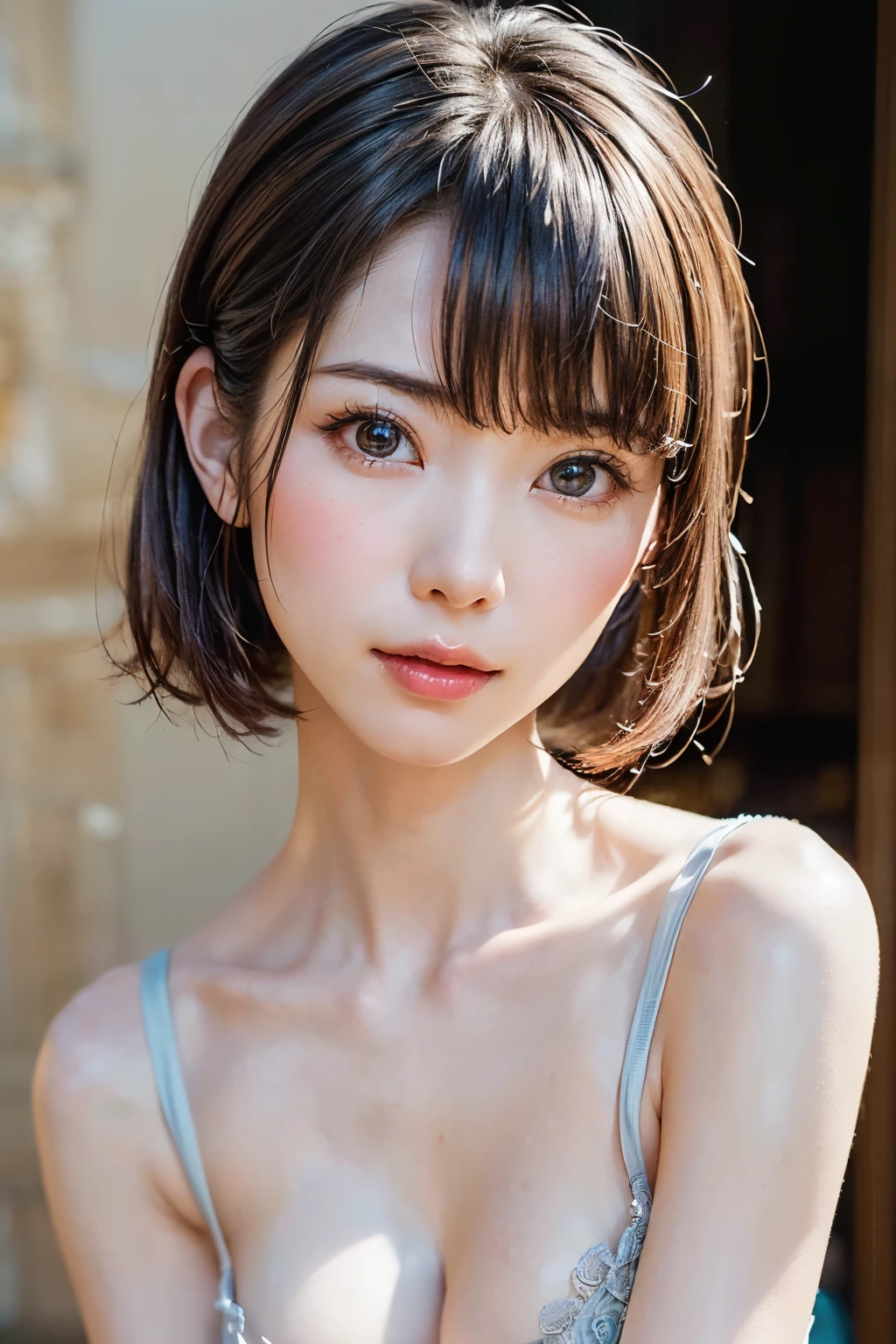 8k,Highest quality,(masterpiece:1.2),(Realistic),(Realistic:1.37),Ultra-high resolution,One College Girl,In town,smile,Beautiful Eyes,(((Cute casual clothes))),Perfect body,Perfect Fingers,Professional Lighting,gravure,Detailed face and skin texture,fine grain,RAW Photos