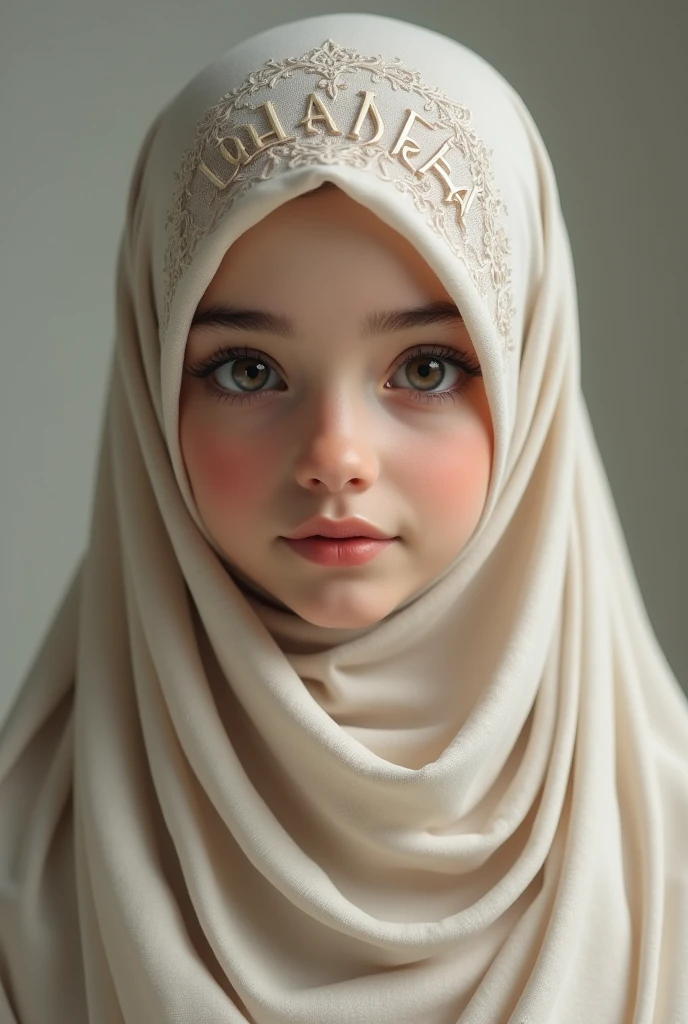 (SADNESS FACE EXPRESSION:1.3), Chubby adorable, ((Corset)), 1 girl, (face to face), , ((baby face)), happy, half body portrait, (face details: 1), (eye details: 1), ((small breasts)). wearing transparent transparency soft soft, .. Cute posed. proportional body. Ultra High Res. realistic: 1.4, UHD, (Tiger pattern), ((Stylish Hijab)),