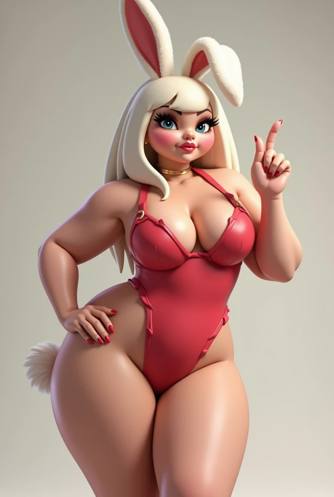 Thin poodle with nice big buttocks , long legs and with big breasts and with Mimi full body bikini.