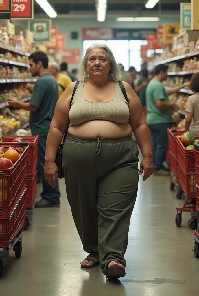 Elderly ssbbw thick Helen_Parr teacher with gigantic booty, gilf, huge hips,very thick thighs,largest haunches , cellulite,gigantic buttocks , on all fours, lingerie,having sex in front of  horny young men in supermarket aisle,side view 