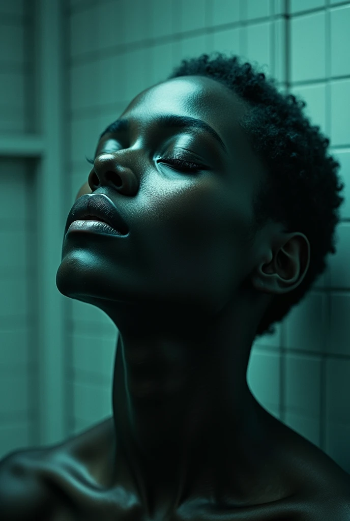 18 years old fragrance Congolese (DRC) young woman (hiding behind foggy glass door), (steam, mist), convenient censoring, (shy), sauna, wet,  hiding, multiple girls, sadness, 
[dim volumetric lighting, 8k octane beautifully detailed render, post-processing, portrait, extremely hyper detailed, intricate],