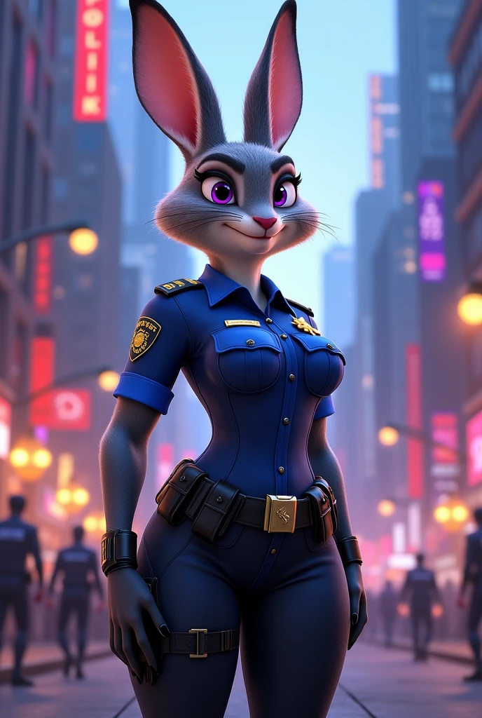 Zootopia Police Rabbit Zootopia Judy Busty Police Officer sexy rabbit - SeaArt AI