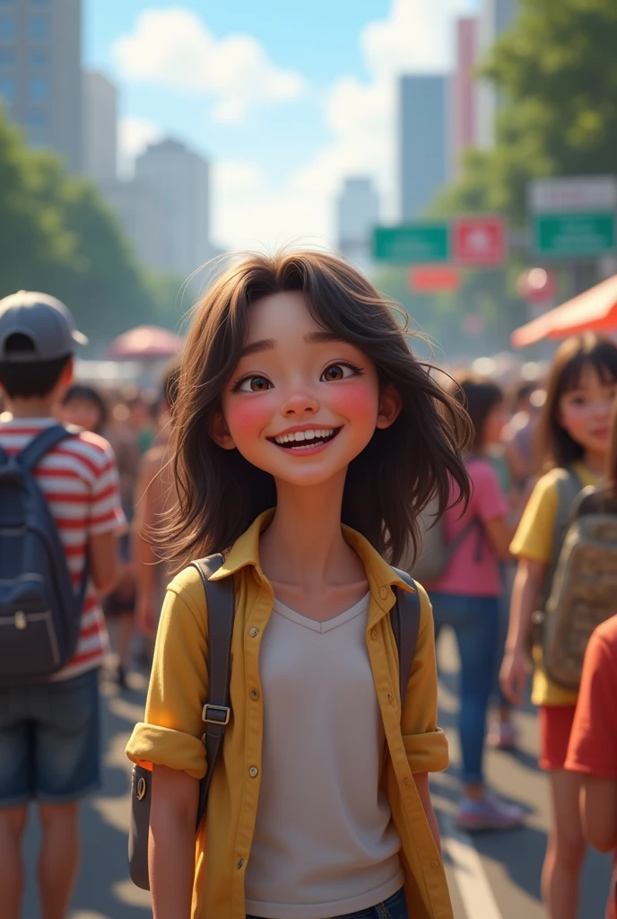 lively girl