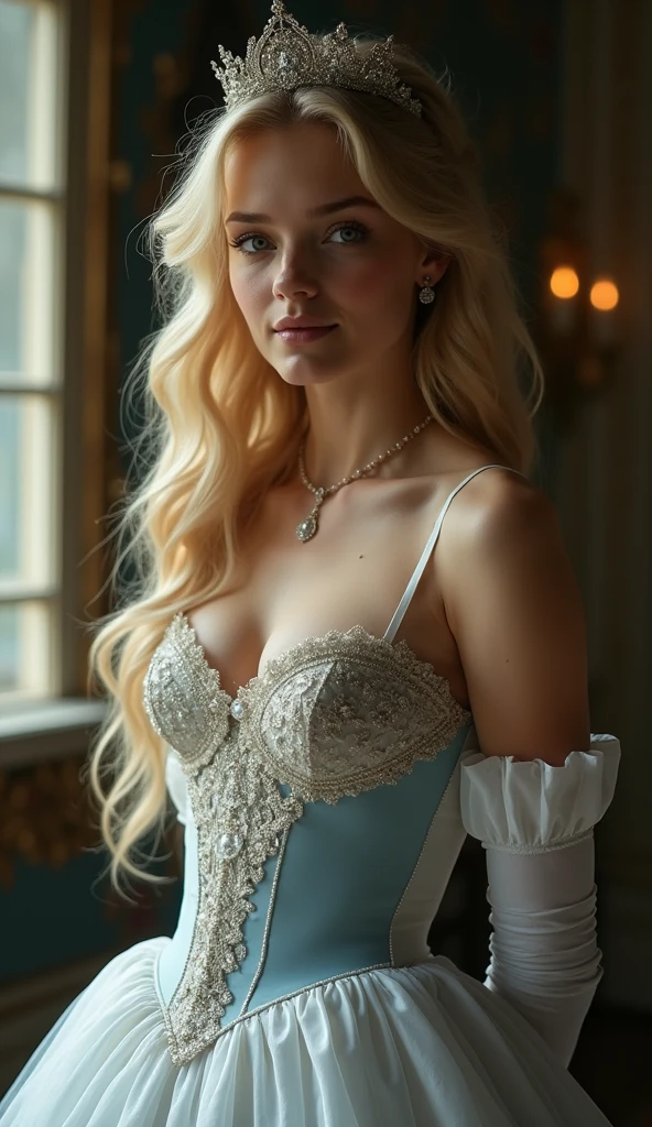 A beautiful woman in a Snow White costume, intricate detailed costume, perfect cosplay, angelawhite, amouranth, blue and red, red bra, sexy girl, better known as amouranth, red and blue, sexy, anna nikonova aka newmilky, busty, sexy look, red and purple, She is a very sexy Snow White, (best quality,8k,highres,masterpiece:1.2),ultra-detailed,(realistic,photorealistic,photo-realistic:1.37),HDR,UHD,studio lighting,ultra-fine painting,sharp focus,physically-based rendering,extreme detail description,professional,vivid colors,bokeh,portraits