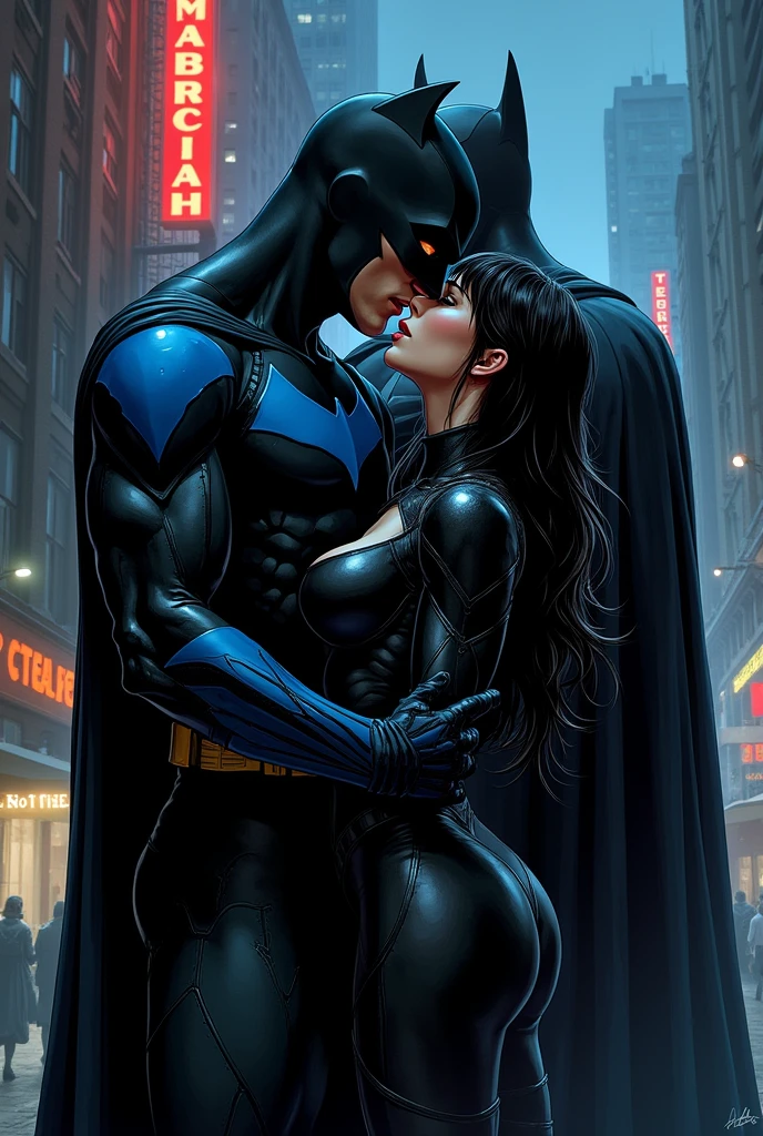 Batman with girlfriend