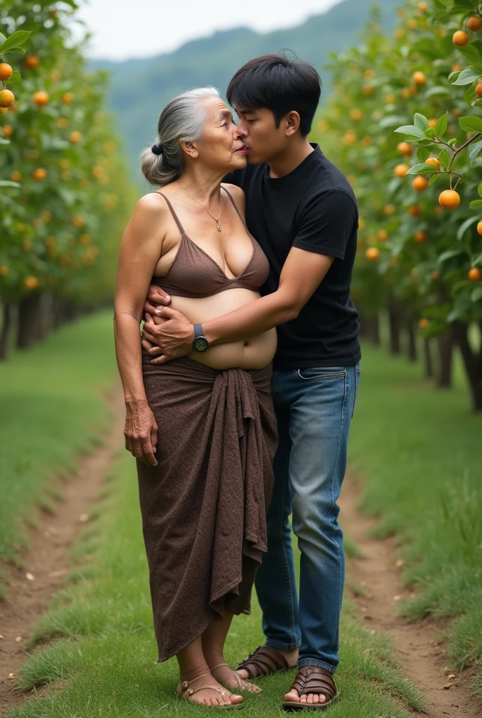 Woman over 60 years old becomes pregnant, and her 19-year-old boyfriend receives the news