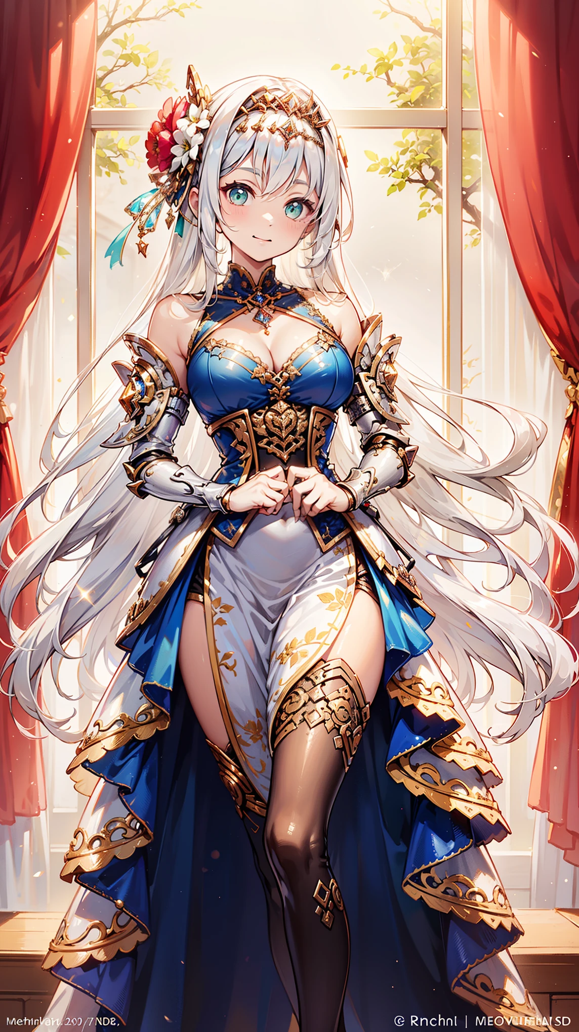 {Highest quality}, {とてもbeautiful}, {Super detailed}, {最高のAn illustration}, masterpiece,(((Skirt flip:1.5))),((Showing off see-through micro pants:1.4)),garter belt:1.5,((Holy Knight)), Smooth breastplate, ((Armor made of pink r:1.5))、((((Extremely detailed and intricately decorated armor:1.35)))),Red Cowboy Shot,smooth udder、big 、(Golden Ratio,Tabletop, Highest quality, Highest quality, Official Art, beautifully、beautiful:1.2), Very detailed, colorful,Best details,An illustration, Great scene, (Adult,19 years old,One Girl, alone, Final Fantasy 12,Asheria:1.5, Asheria:1.5, Asheria:1.5, Curly Hair, Long Hair,Silver Hair:1.2,Asheria Costume:1.5, Asheria Costume:1.5, mini skirt,Knee socks, Thighs Thighs Thighs Thighs, gem, Blue Belt,Belt number 1),Course of action, A look of contempt ,Low - Angle:1.5, underside:1.5, squat, Spread your legs,