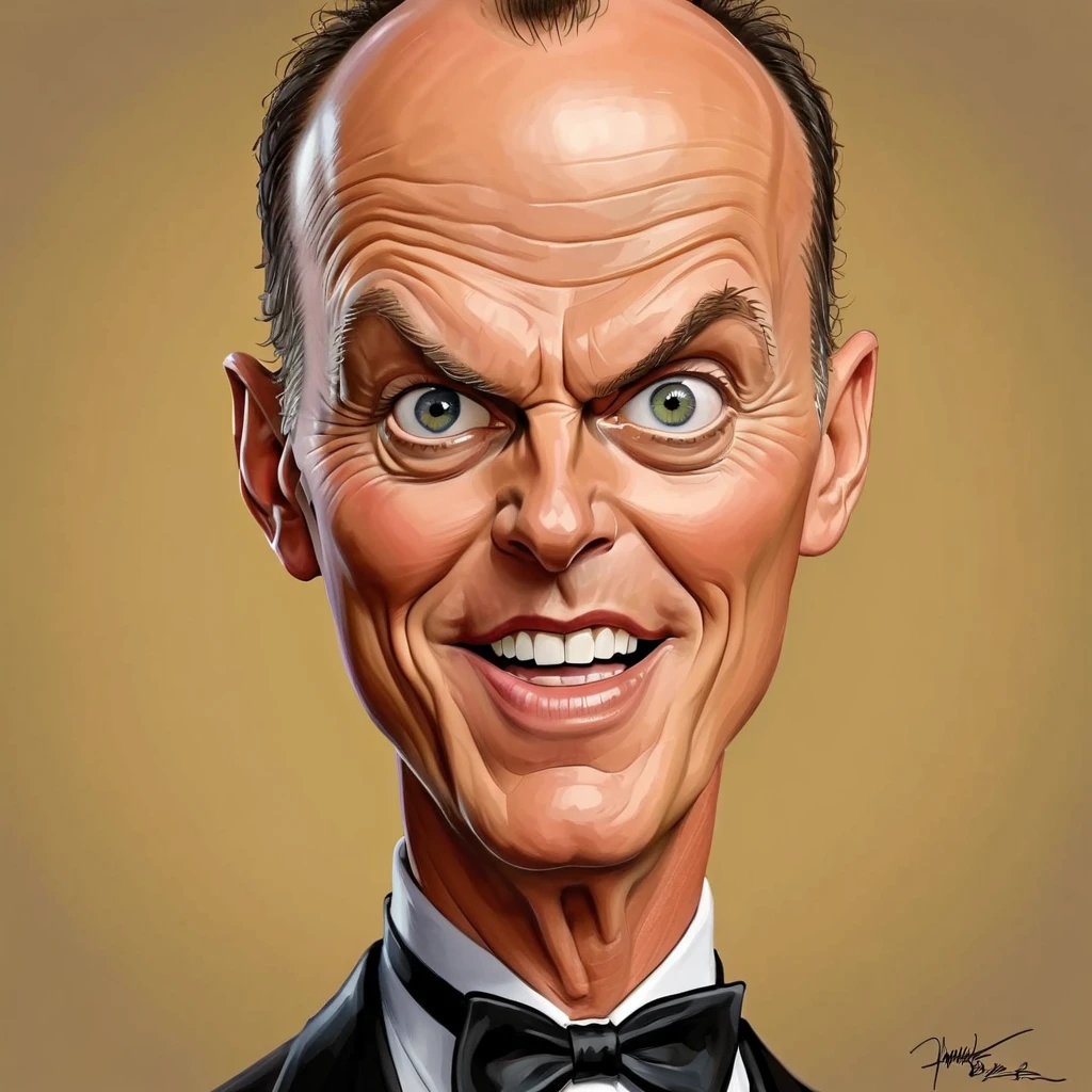 Super funny caricature of Michael Keaton, Batman