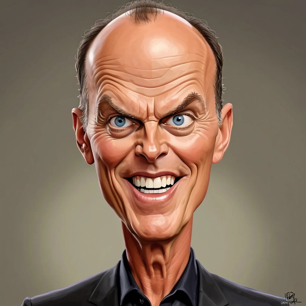 Super funny caricature of Michael Keaton, Batman