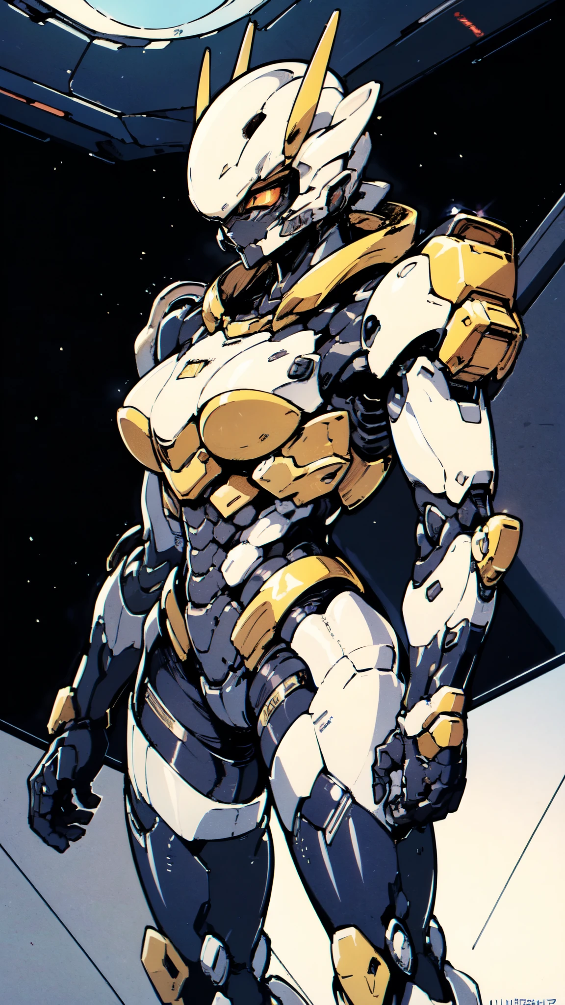 (masterpiece:1.5, best quality:1.5, extremely delicate:1.5), a woman wearing a full-face helmet, high-tech biomimetic armored combat suit, (a composite layered chest armor), the design balances heavy with agility, fully enclosed shoulder guards, matching arm and leg guards, a belt of gemstone, (the color scheme is primarily Purple with Blue and Yellow accents, Organic Biotech, Concept Inspired by queen bee, glowing eyes, armor glows), stand of a futuristic sci-fi city, this character embodies a finely crafted fantasy-style armored hero in anime style, exquisite and mature art style, metallic, high definition, highres, ultra-detailed, ultra-fine painting, professional, perfect body proportions, golden ratio, anatomically correct, symmetrical face, extremely detailed eyes and face, high quality eyes, creativity, RAW photo, UHD, 32k, Natural light, cinematic lighting, (masterpiece-anatomy-perfect:1.2)