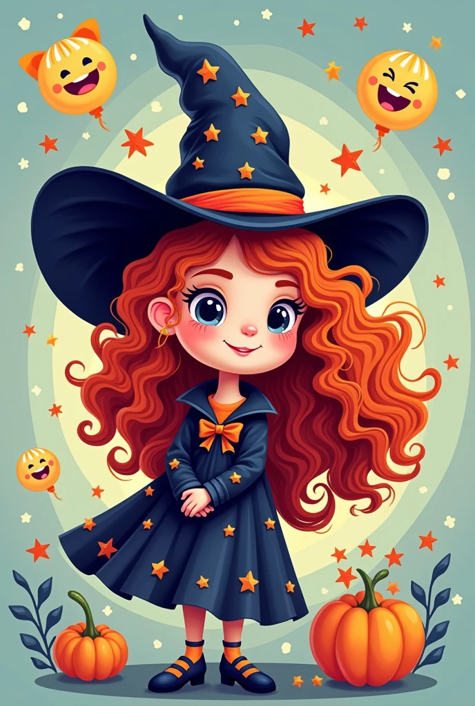 (masterpiece, best quality:1.2), Halloween icing cookie, witch with a cat, icon,star,moon,Halloween Background,POP,cute