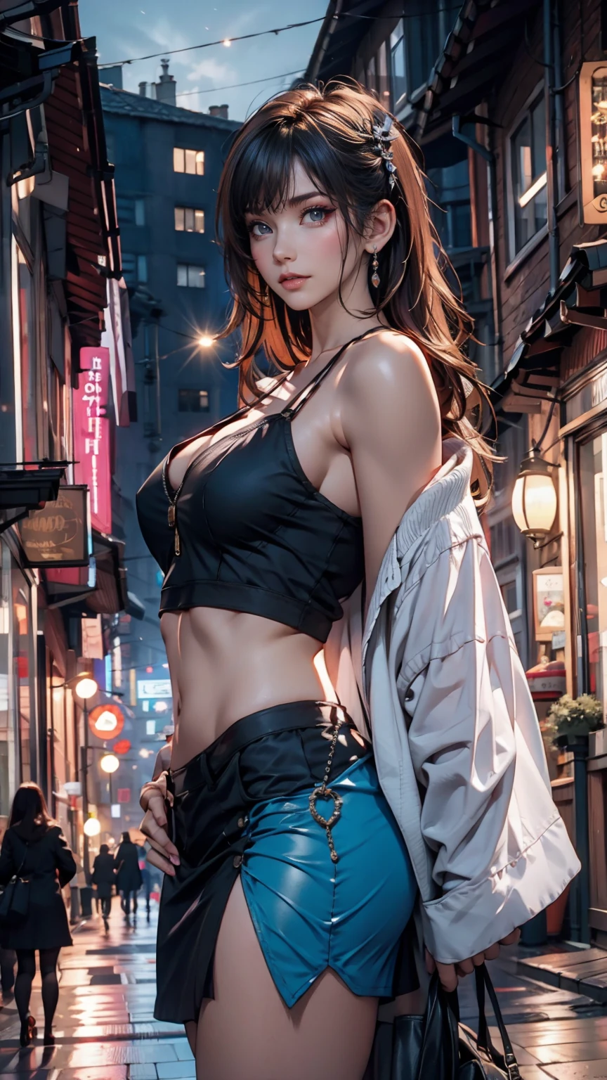 M1lly4c0k2222 ofアクションショット ((邪悪なスーパーマンofスーツ「Man of Steel」of、よりセクシーな黒と銀of露出度of高いバージョンを着ている)), Large Breasts, Toned body, (背景of爆発、Ruined city), Style - BladeRunner2049-8v Complex, Attention to detail, Sharp focus, dramatic, ((Realistic))、24歳of白人女性、Blonde、blue eyes