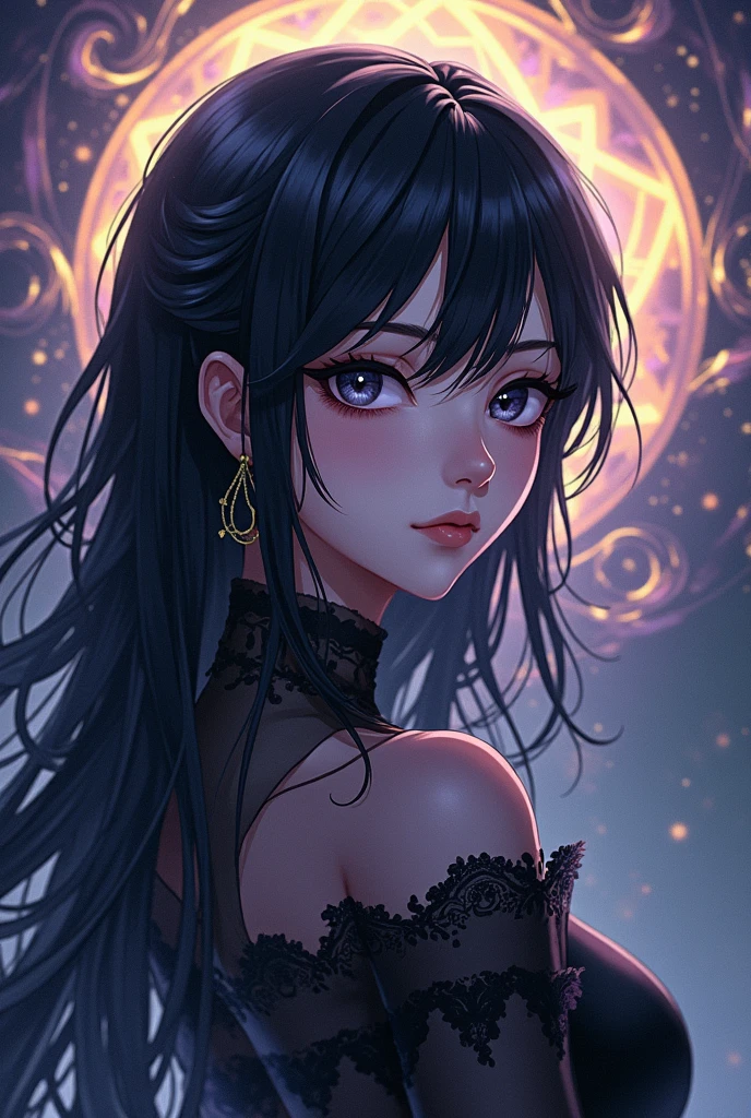 vampire、two kiss、Depth of bounds written, detailed eye, ((CG illustration)), ((face focus)), ((masterpiece)), ((8K)), ((super detailed)), ((Super high quality)), ((cinematic)), ((Photoreal)), ((close up shot)), (solo), (cool girl), very long hair, straight hair, (((thin body))), Glossy skin, ((look away)), (Beautiful goth girl with high cheeks and legs), Gothic makeup, clear eyes, lipstick, dark eye shadow, ((No bra)), choker, earrings, provoke, night, ((full moon)), ((Functional)), Lonely, Visual kei, ((pastel colour)), Unwound clothes, forget, kiss, White Knight, dark, silence