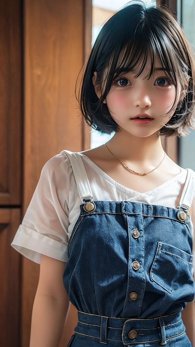 hight resolution、high-level image quality、in 8K、Real live-action、生a picturegraphy、top-quality、masterpiece、超hight resolution、生a picture、ren、Beautiful fece、masutepiece、((Obscene content))、For adults、charm of 、absurderes、((((Japan elementary school students))))、Japan Girl、((8years old))、((with round face))、((Cute little face))、Big eyes、de pele branca、short neck、Thick eyebrows、Juvenile physique、Smaller chest、kne、 thighs thighs thighs thighs、((Anatomically correct))、独奏、fullllbody、Very nice、(((Children's Clothing)))、 ((Pubic area))、(Mansuji)、((suspenders))、(Photorealsitic:1.37)、Photon mapping、Realistic、Radio City、Physically Based Rendering、a picture、(((a junior idol in Japan)))、Sparkling eyes、shiny lip、too bright natural light、The Bright Sun、Too bright sunlight、(((((8years old)))))、(((Pubic area)))、((Phetcha Pai))、((A room in a western-style hotel)、((Short-cut hairstyles、short-hair))、Show off、Open your legs、Open your crotch、Show off、Show off、Blur the background