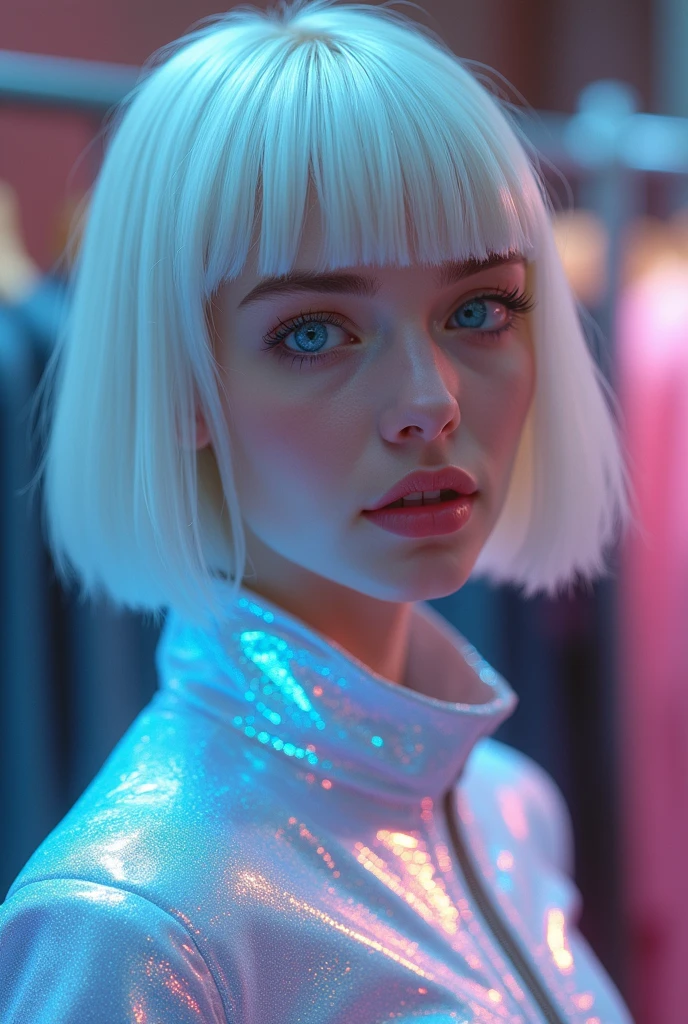 lorenGray1 in cyber neon lighting, futurism, intricate futuristic jewelry accessories, cyberpunk glossy white latex turtleneck, hyper photorealistic, crispy quality, digital photography, trending in artstation, trending in pinterest, cinematic, 4 k ultra hd, art by pascal blanche, art by greg rutkowski