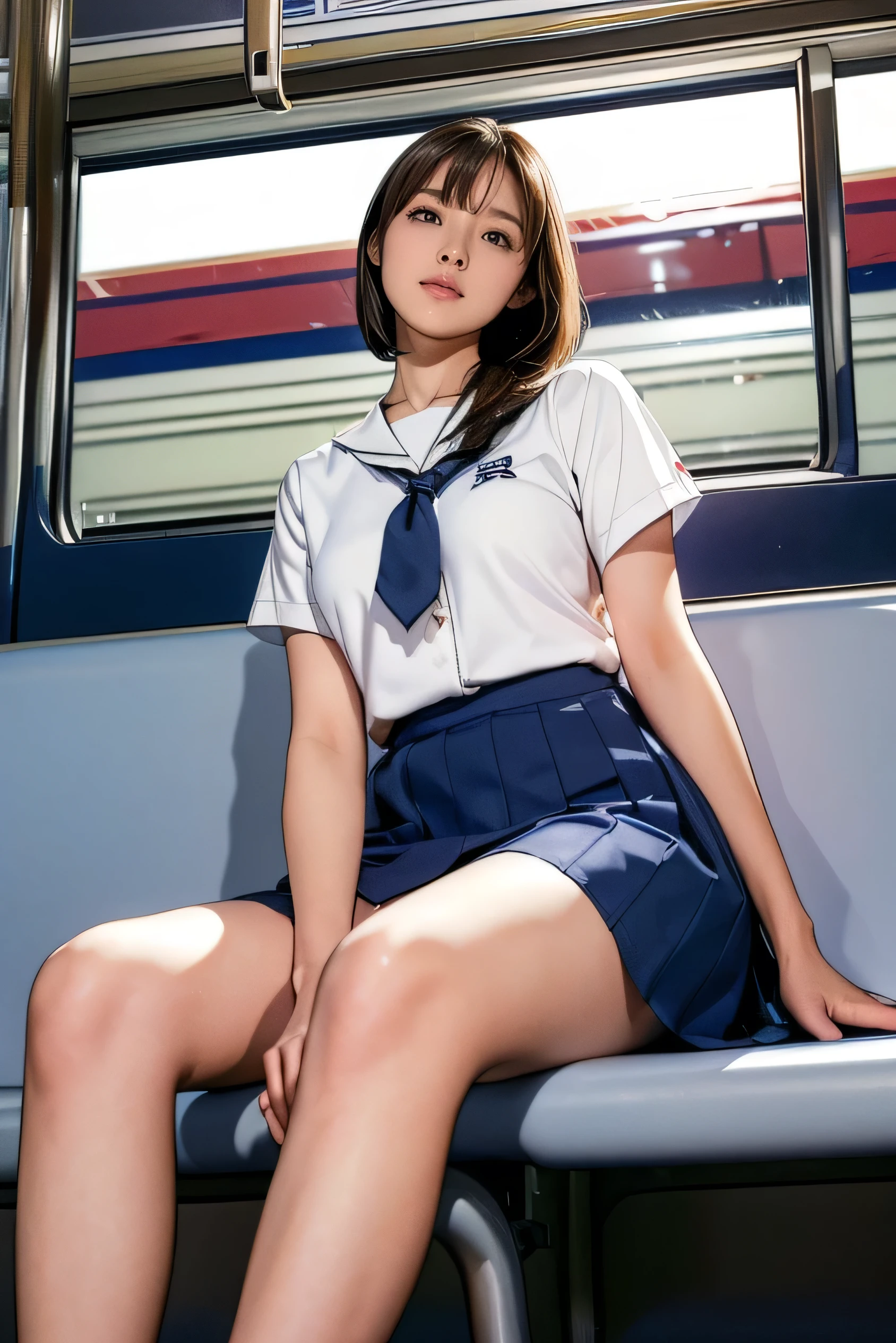 8k, RAW portrait (japanese woman),masterpiece、Photoreal:1.2、realistic, ultra high resolution, highest quality, real life photos ,( in the evening :1.1),
((((1 female:1.5)))), (((オフィスでskirtをたくし上げてパンティーを披露す日本のoffice lady)))、(cute face:1.3)、japanese woman,((office lady))、((本物のoffice lady))、((business suit:1.6))、 (skirt:1.3)、short hairstyle,slender body、in the room、
、big, beautiful, fine eyes, black hair,(Depth of written boundary:1.3)、 ((dark brown eyes:1.2))、(realistic skin texture:1.3)、(Immersive atmosphere:0.8、chiaroscuro:1.2) 、(look viewer:1.4)、((embarrassed look:1.7))、((from belowの天井:1.2))、(smile:0.7)、((wearing very small silk panties))、((panty shot))、((skirtをまくり上げる女性))、((from below:1.34))、((close-up of crotch:1.48))、((Photo highlighting pants))、the most beautiful woman in the world、the most beautiful woman in the world、((spread your legs to the side:1.4))、