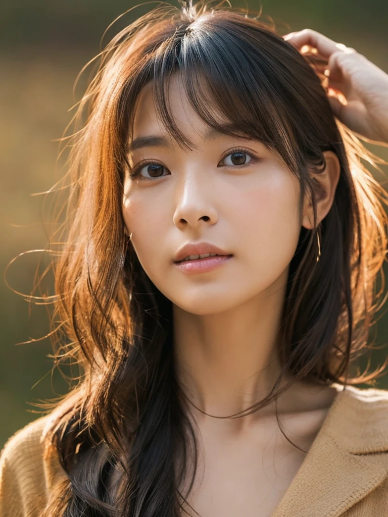 A hyper-realistic image of a single Japanese woman in her early 20s ...