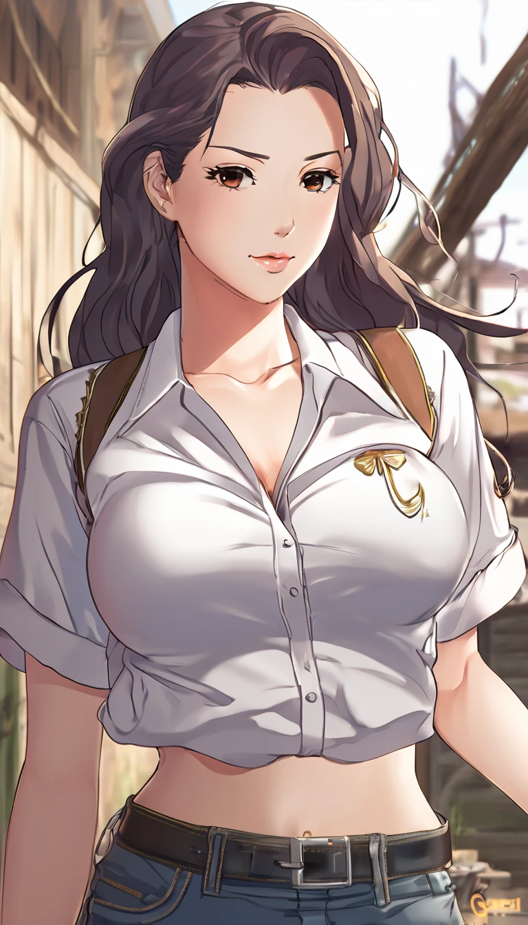 1girl,only wearing oversized tshirt,cowboy shot,upper body, Score_9, Score_8_up, Score_7_up, Score_6_up, Score_5_up, Score_4_up, Source_anime, Tag1, Tag2, Quality_masterpiece, Anatomically correct, Beautiful face, Perfect face, Huge breasts, 