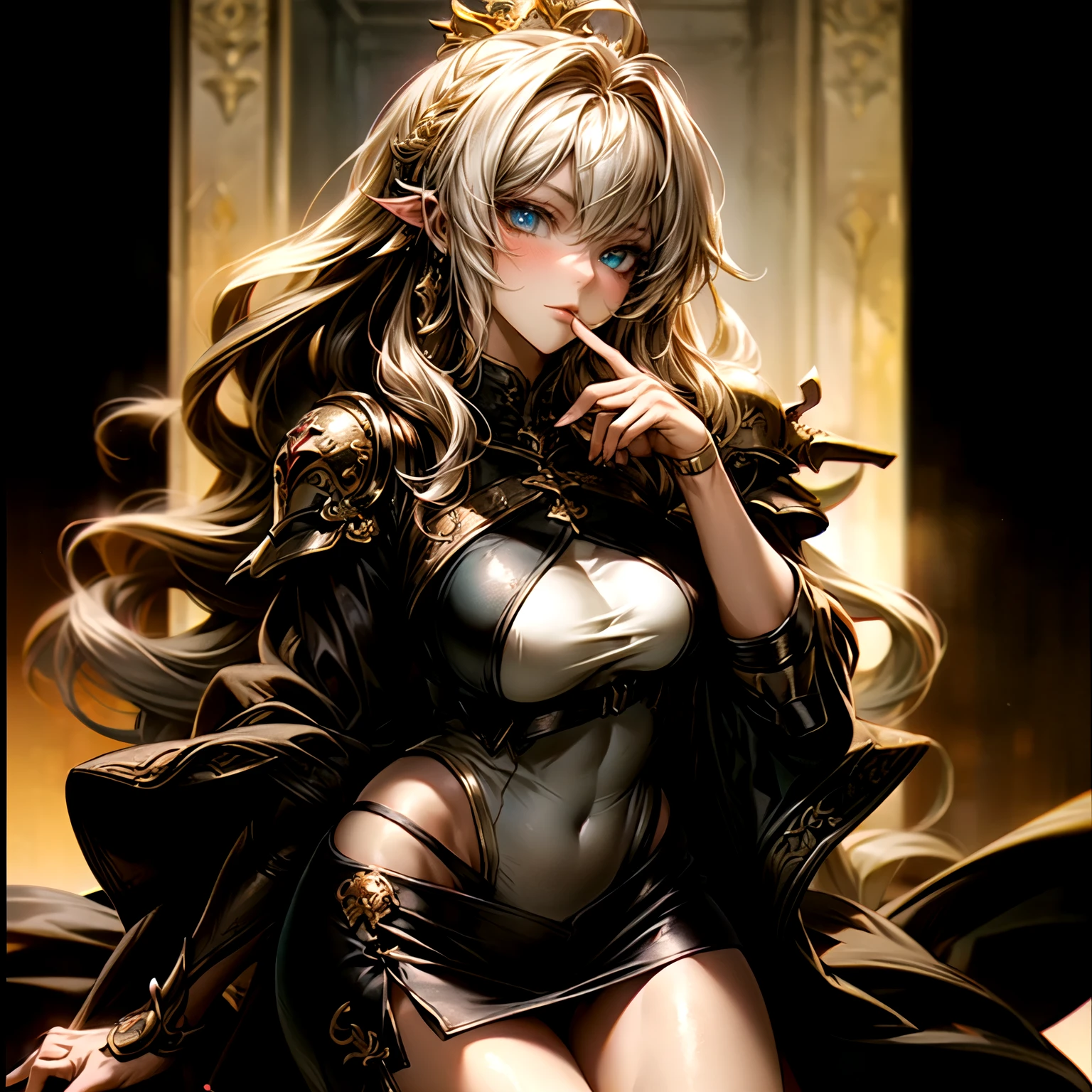 nsfw、(masterpiece, Highest quality, Super detailed:1.3), Perfect composition, 4K, (Very detailed, Super detailed), Patent leather leotard、Long gloves、Knee-high boots, High resolution, 8k Texture, Attention to detail, Very detailed肌の質感, Magnificent details, High Sharpness, One girl, (Fine grain:1.3), (25-year-old woman:1.3),(Camera angle looking up from below)、A smile looking down on the viewer、Squat down and spread your legs、Crotch Emphasis
