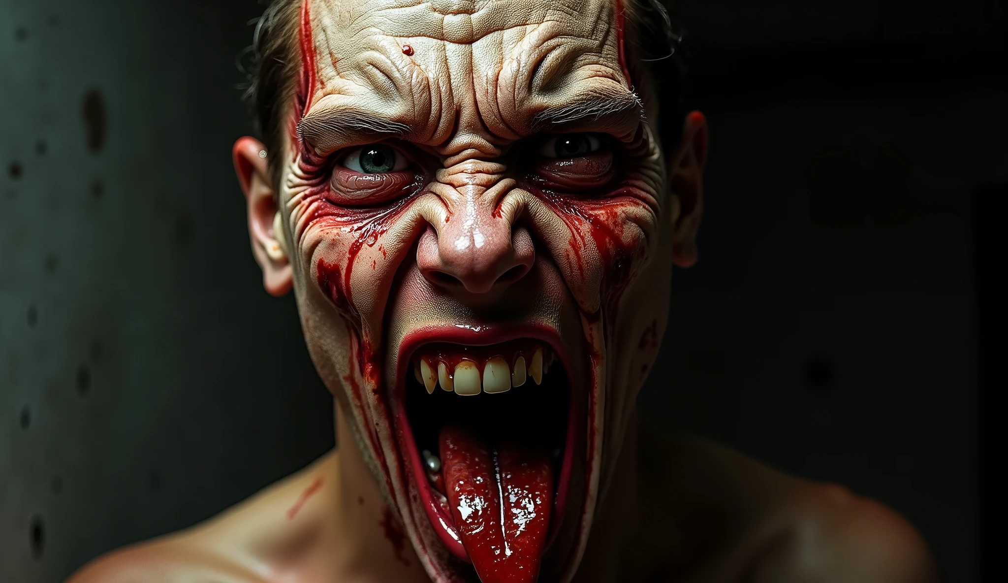 Bloody homelander laughing