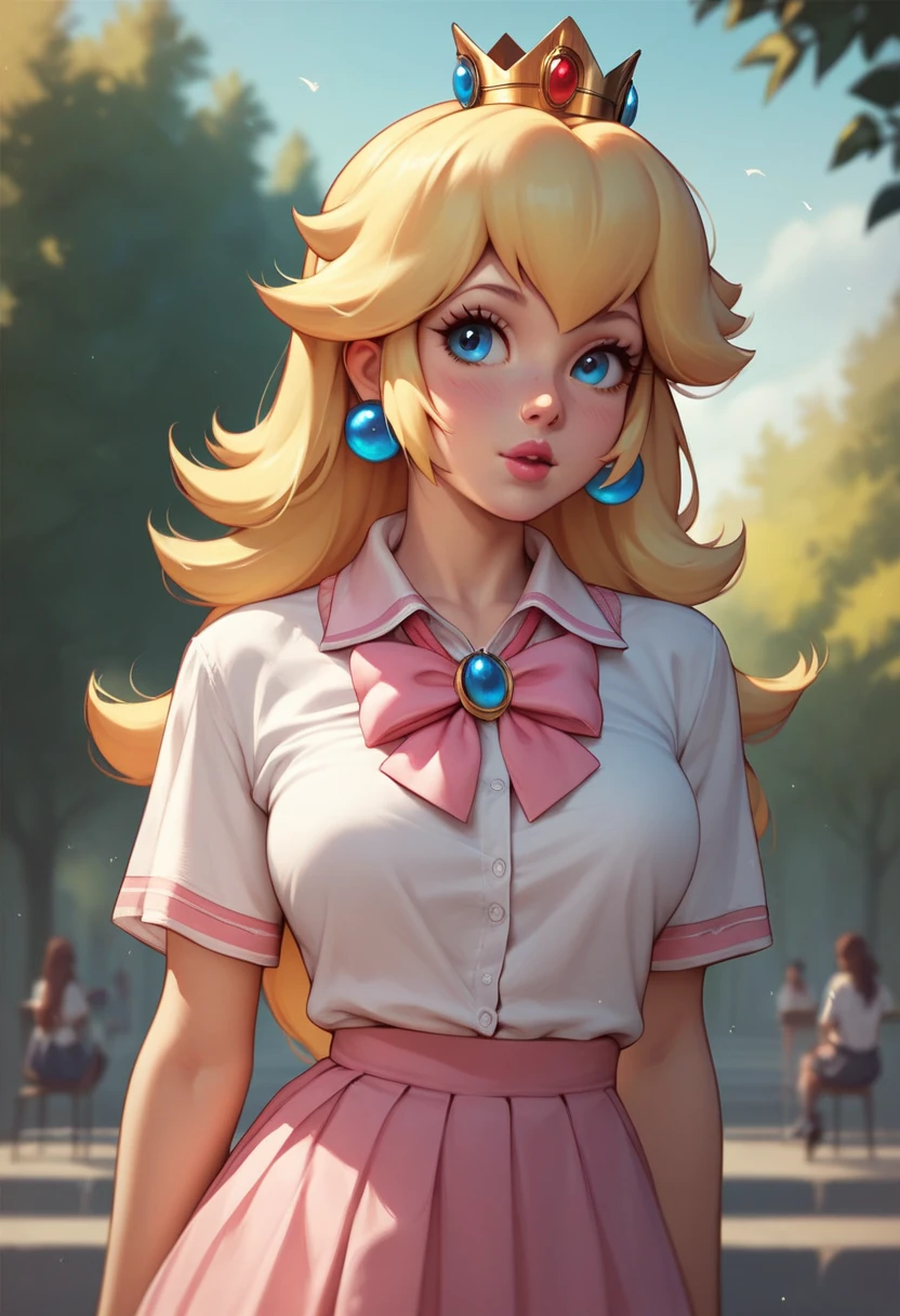 princess peach , sexy, wearing a girl outfit, sexy, Best Quality