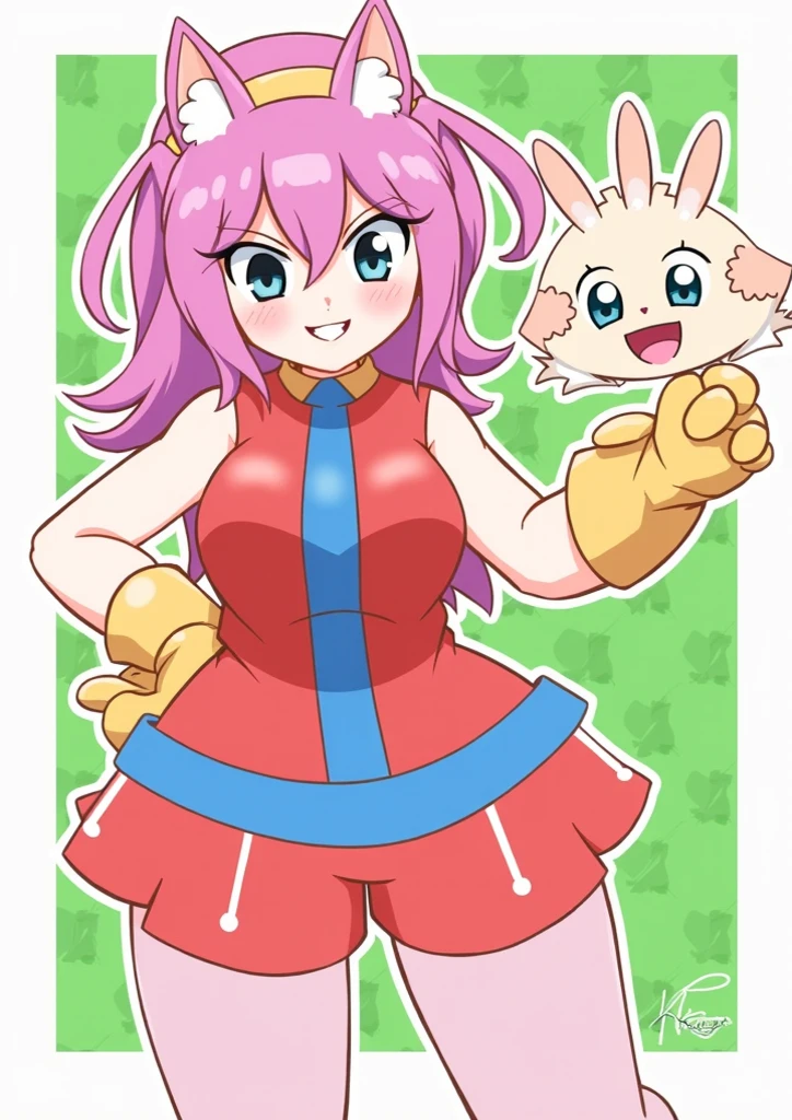 (8K、Ultra-high resolution、Highest quality、Ultra-high resolution、Official Art:1.5,Official Art),(Watching the audience), alone, smile, ((Pink Knee Socks)),(Browsing Caution), (Beautiful big boobs: 1.2 (Pussy), (((Very thick thighs))),Wide Hips, Beautiful thick thighs, 巨大なCircleいお尻, Beautiful huge natural breasts, (orgasm: 1.5),(Are standing/Are standing in honor),(Take off:1.5),Beautiful Hair, Beautiful Face, Beautiful and beautiful eyes, Beautiful clavicle, Beautiful body, Beautiful legs, Beautiful fingers,
(Beautiful views),smile),((front:1.5)), (((No pants, Genitals are visible))),Bangs straight,,Futanari-Style Nekov0,((cute, (((Thick penis:1.5/Circle々と太った大きな睾Circle:1.5))),blue sky,(Pink Hair/Long twin tails/Bunny ears),((Cute Costumes:1.5)),(((full penis))),Cure Whip(Cure Whip)(キラキラ☆プリキュアアラモード)(KIRAKIRA ☆ PRECURE A LA MODE)((front penis:1.5)),