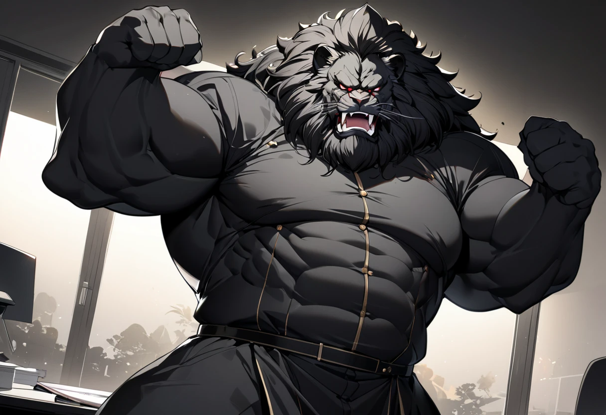 (highest quality:1.2), (masterpiece:1.2), anime, Super detailed , 毛むくじゃらの雄のBlack wolf, Black wolf, great physique,Powerful Weapons, manly, Bodybuilder with muscles running all over his body ,((Pure sweat permeates the wolf&#39;s entire body.&#39;Muscular body.)), (Excessive sweating:1.5), ((Sweating all over the body)) , Looking up at the stars, White loincloth , fine grain, (Super detailed eyes:1.4), black sclera, Yellow Iris , black tongue, Lots of saliva, Big Hands,Sea of night,full moon,