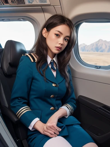 ( lift my skirt 、 show me her white panties )、(The cabin crew are all wearing the same uniform:1.5)、(clothes)、 for light, thin hair color、 depth of writing、 super detailed、  Masterpiece 、Live Shooting、Realistic:1.4、 hyperrealism :1.4、 sharp concentration、that&#39; are very delicate and beautiful 、 Finer Details 、( 3 women:1.5)、( group shot :1.3)、( Very Beautiful )、( beautiful face:2)、( detailed face :1.6)、(delicate beautiful eyes:1.4)、(Perfect round eyes)、(Lip details:1.4)、、( eyeliner :1.1)、(mascara)、 eyeshadow、( Above Knee Shots :1.2)、(Japanese flight attendant)、( Tailored Jacket )、(barefoot:1.5)、( brown hair)、(Standing in the corridor of an airplane:1.3)、 skirt flip、 boob licked orgasm 、Boobs licked orgasms pussy licked orgasms、