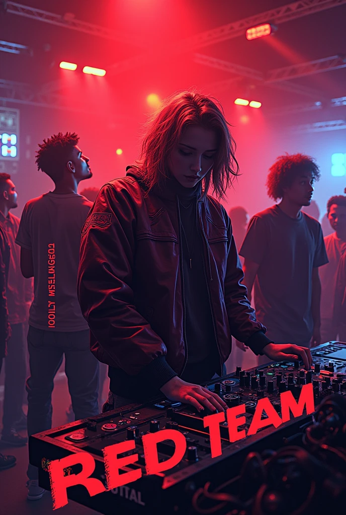 Fundo montanhas, cyber punk