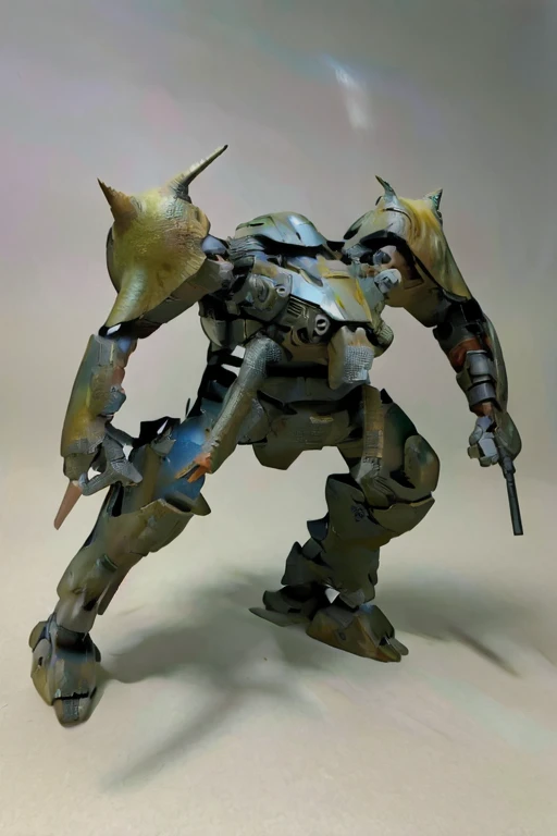 oil paint, blue glay body:1.3, Super Detail, high details, High quality, Best Quality, hight resolution, 1080p, full body shot, ,super fine concept art,spider robot,solo,no human,no background,military,green armor,giant,multi-legged vehicles,giant foot,big foot,heavy foot,tank,short and thin legs,fat four legs,short four legs,four legs, more legs, world domination