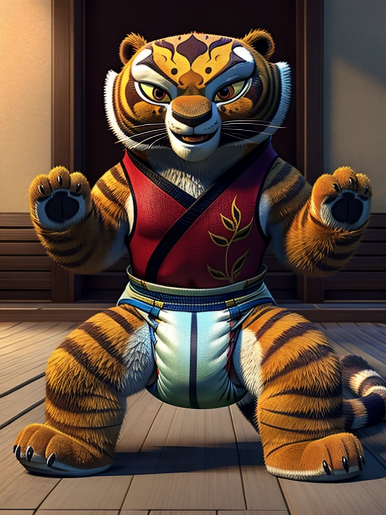 Master Tigress from Kung Fu Panda, DreamWorks Animated, Leotard, Diaper