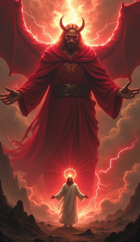 Hugo Rafael Chaves Frias, president of Venezuela, in hell, Satan hurting him with a golden trident, suffering,
