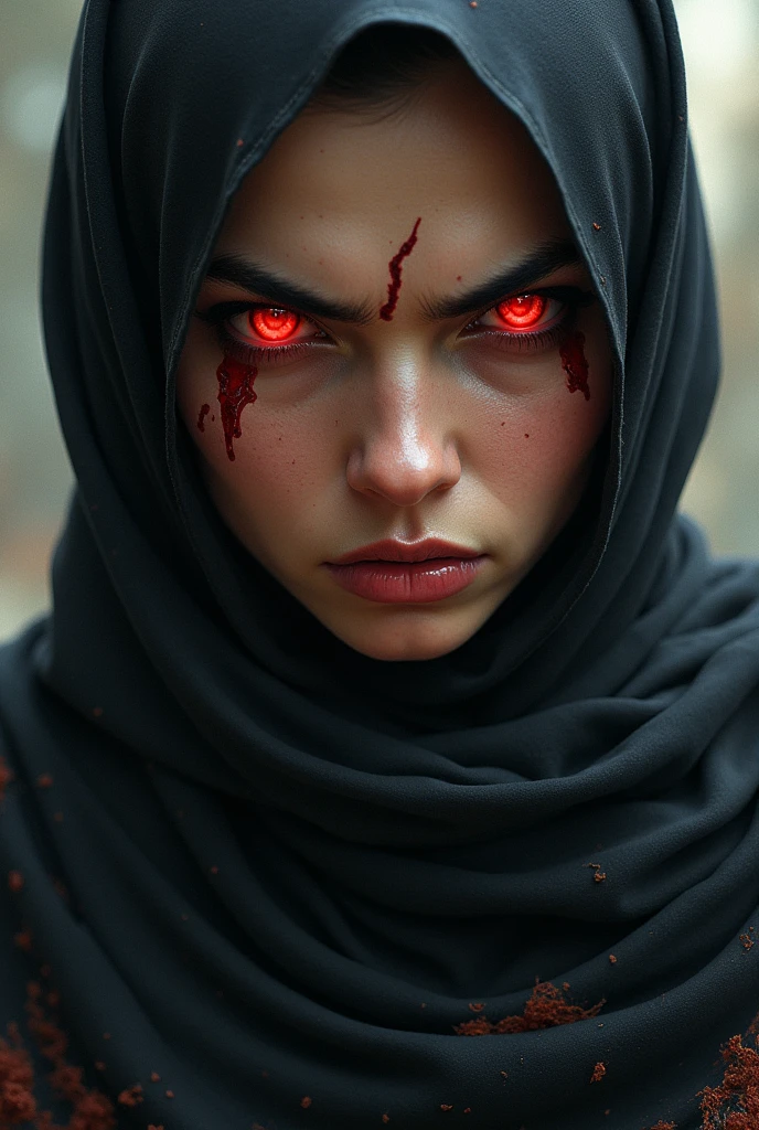 A dramatic and realistic portrait of a woman, wife of Cain from the Bible, with an expression of mystery and reflection. She must appear deep and emotional, with a look that suggests a complex and painful story.
Setting: A dark and atmospheric setting, which refers to exile and the challenges faced. It may include a background with an arid desert or a landscape of an ancient city in ruins, reflecting an idea of construction and exile, in which in the background and behind the woman there is a man with a mark on his face with red eyes, highlighted by him behind the woman.
Visual Elements:
Shadow and Light: Play with contrasts of light and shadow to create an atmosphere of mystery and tension.
Rupture Effect: Add a crack or fluke effect to the image to symbolize the impact of the curse and the secrets revealed.
Extra Details: Include a subtle image of a city under construction (like Enoch) in the background, or discreet biblical symbols to add depth and connection to the theme.
Style: The design should be dramatic and intriguing, capturing the essence of the mystery and complexity of Cain's wife's story. Use a color palette that combines dark tones with yellow, with vibrant highlights to attract attention and spark curiosity.