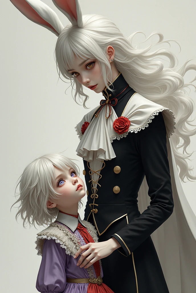 mpts
Copy
(((masutepiece, of the highest quality, super detailed))), hand drawn style, hand painted style, watercolour, sketch, a knight, white background, plain background, Bloodborne inspired, tatty Bloodborne attire, occult aesthetic, occult, tatty red and white clothing detailed and intricate steampunk and detailed gothic lolita (with a hood), diadems, long coat, very thin long legs, Complex laced boots, Fluttering lace flared long knee length dress with frilly petticoats, long dress, knee length dress, petticoats gothic lolita, beautiful small breasts, (((( Highly detailed face))), small thin nose, Small thin lips mouth, (((Very sharp focused eyes))), Very large slit precision pale grey eyes that shine like jewels. very long eyelashes, Silver hair swaying in the wind, Emitting a dazzling light in a mandala pattern, white background, Very dramatic and cinematic lighting, tatty damaged old red and white clothing, full body, whole body, body, cosmic horror, grim dark