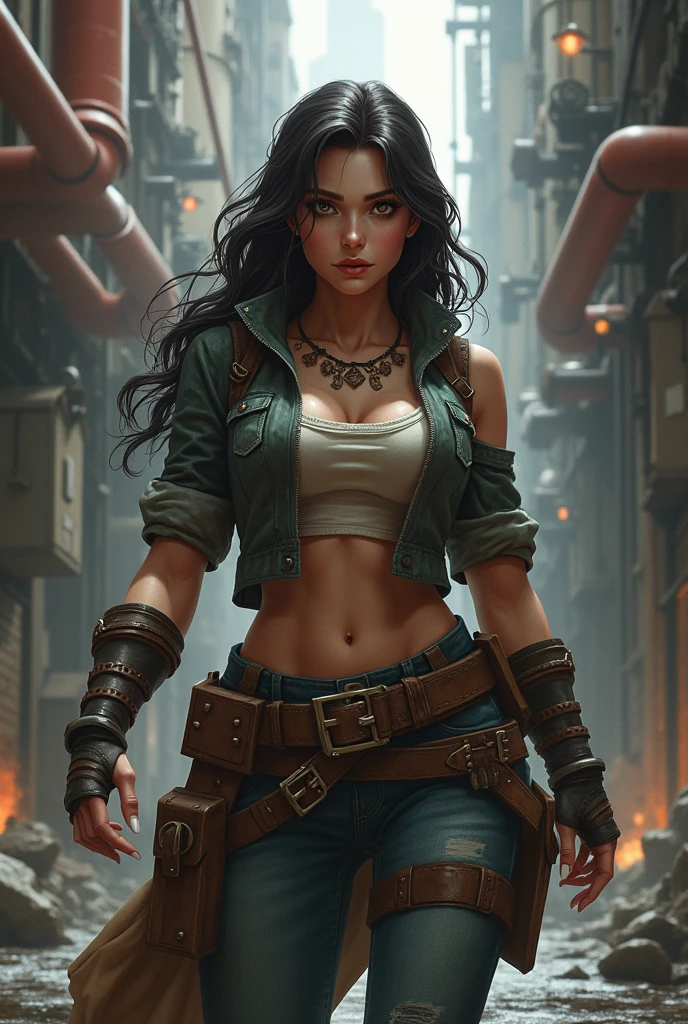 (((mulher))), (((melhor qualidade))), (((obra prima))), (((adulto))), (((1girl))), ((( corte de cabelo bob ))), Uma gladiadora cyberpunk mulher de 25 s com corpo perfeito, shoulder pads with metal spines, Gladiadores do Brooklyn, (( corte de cabelo bob )), tiny leather panamiseta de time de rugby rasgada, quase nua no estilo selvagem urbano de Simon Bisley para a capa da revista Heavy Metal, Cabelo loiro curto, Minimum clothing, Metal protection on the left arm with intricate graphics, Vermelho escuro com estrelas brancas e respingos de preto e branco, armadura, cheio de espinhos, (((do joelho pra cima))), cabelos loiro branco curto, no fundo uma parede pintada por Shepard Fairey com um design intrincado