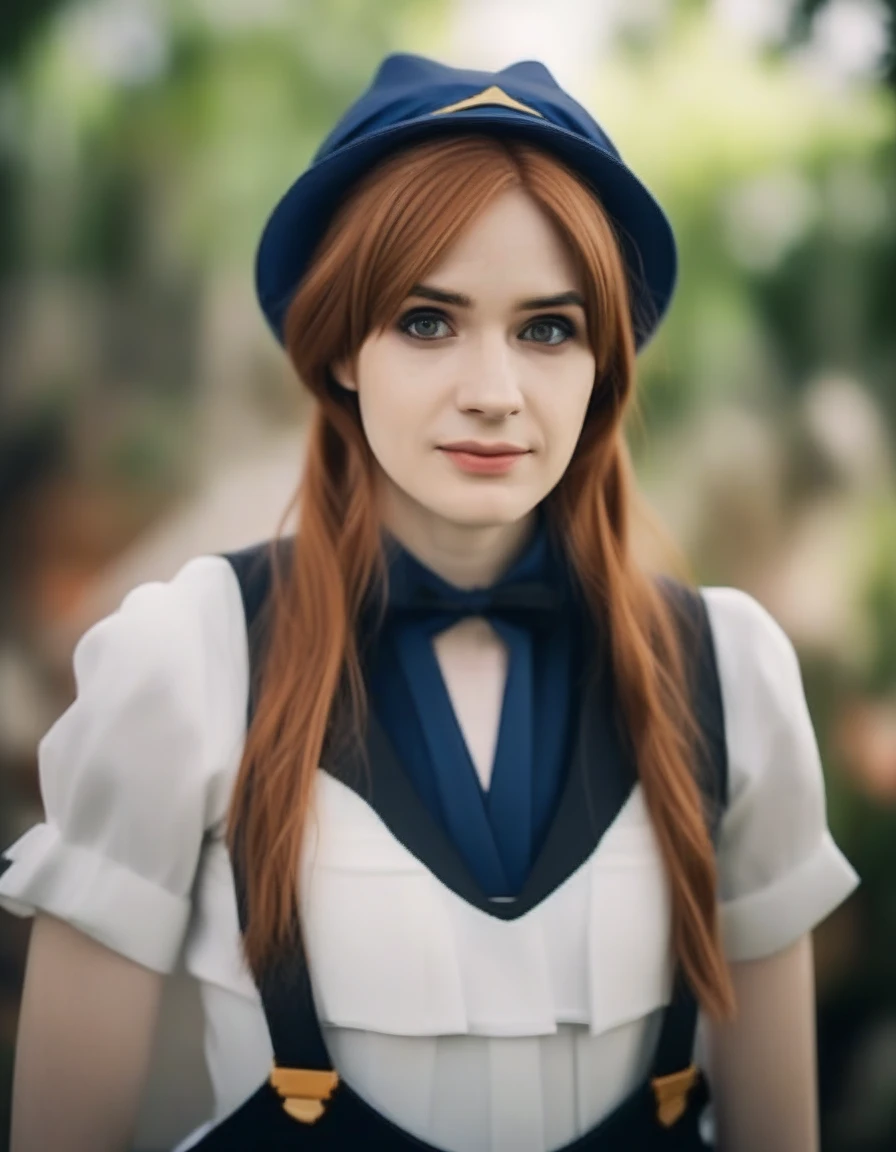 close portrait photo of krnglln , cosplaying as The d