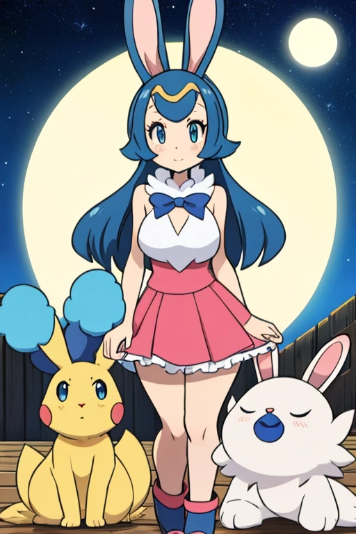 Furry female sara rabbit alola pokemon sun and moon style