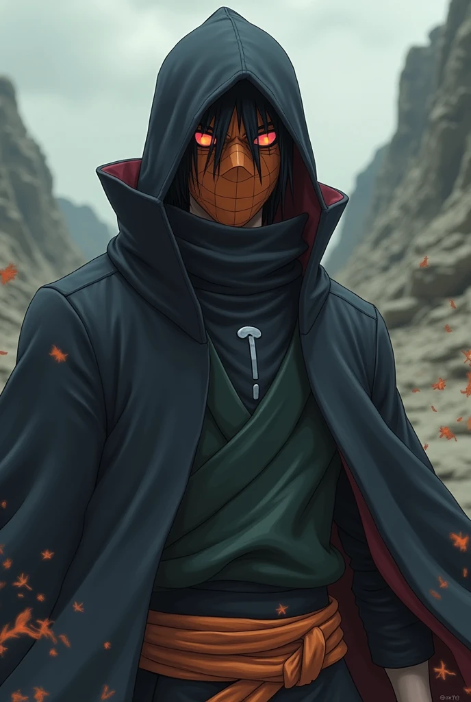 score_9,score_8_up,score_7_up,source_anime,rating_safe BREAK masterpiece,highres,best quality,high quality,dramatic angle,cinematic lighting,1boy,<lora:Obito_Pony_V2:1>,dim,night,moon,red moon,Uchiha Obito \(Red night\),red night,black robe,black gloves,cityscape,extremely detailed background,blurry background,buildings,katana,long messy hair,portrait,close-up,holding,cowboy shot,<lora:add-detail-xl:0.22>,<lora:flat_sdxl:-0.43>,black pants,from below,horror,black hair,red mask,empty eyes,holding weapon,blood,pointy hair,chain,dynamic angle,action pose,