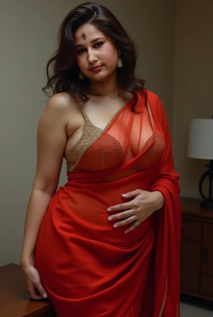 Naked dress (editorial photograph of an Indian actress Nirupa Roy,  energetic, 21 y.o. female), (wearing worn out clothes, detailed:1.3), (highly detailed face:1.4), (background inside dark, moody, private study, studio lights:1.3), (8k, uhd, dslr, high quality, cinematic lighting, bokeh), (dramatic, award winning photography, incredible masterpiece:1.3) (strong depth of field), dark orange lips, Nirupa Roy was a leading Hindi Actress