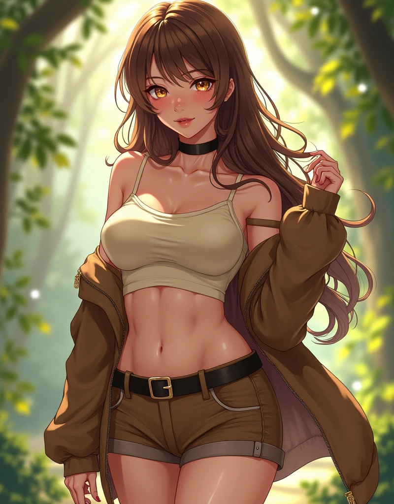 masterpiece, best quality, highres, bbdola, dragon girl, long hair, dragon horns, dragon tail, forehead, cleavage, yellow jacket, off shoulder, open clothes, long sleeves, black shorts, sports bra, crop top, midriff, short shorts, <lora:dola_v1:0.7>, lying, grass, outstretched arms, spread arms, from above,