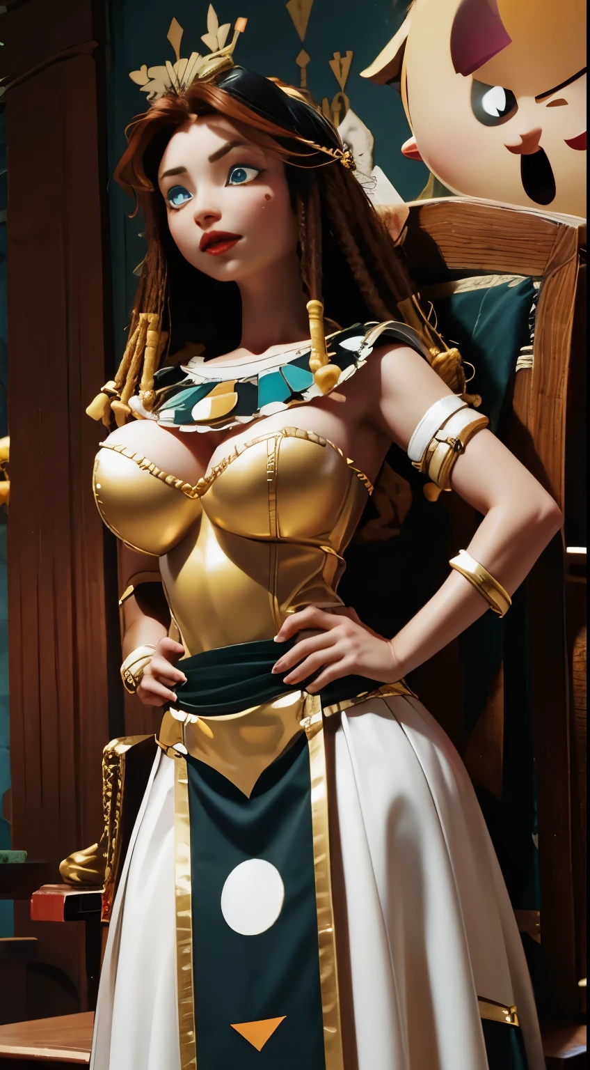 Nerida (valiente) is very hot. busty. cutout. production